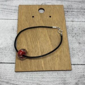 Sterling silver 925 leather cord bracelet for charms minimalist style or add >